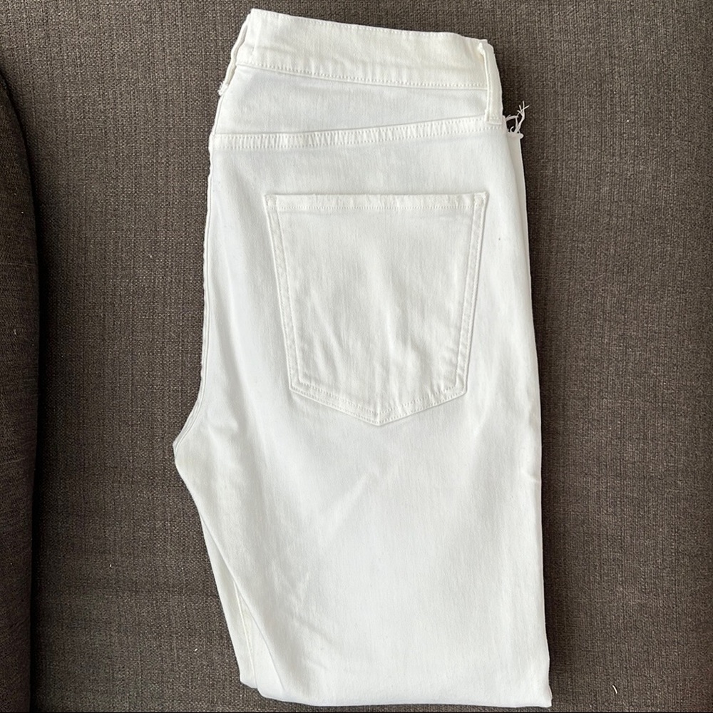 AGOLDE white denim jeans